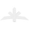 Ekena Millwork Alberta Architectural Grade PVC Gable Bracket, 60"W x 27 1/2"H x 4"D x 6"F, 11/12 Pitch GBP060X28X0406ALB00 - alternate 4